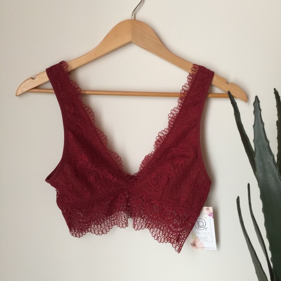 Plunge Lace Bralette - Picture 2 of 2